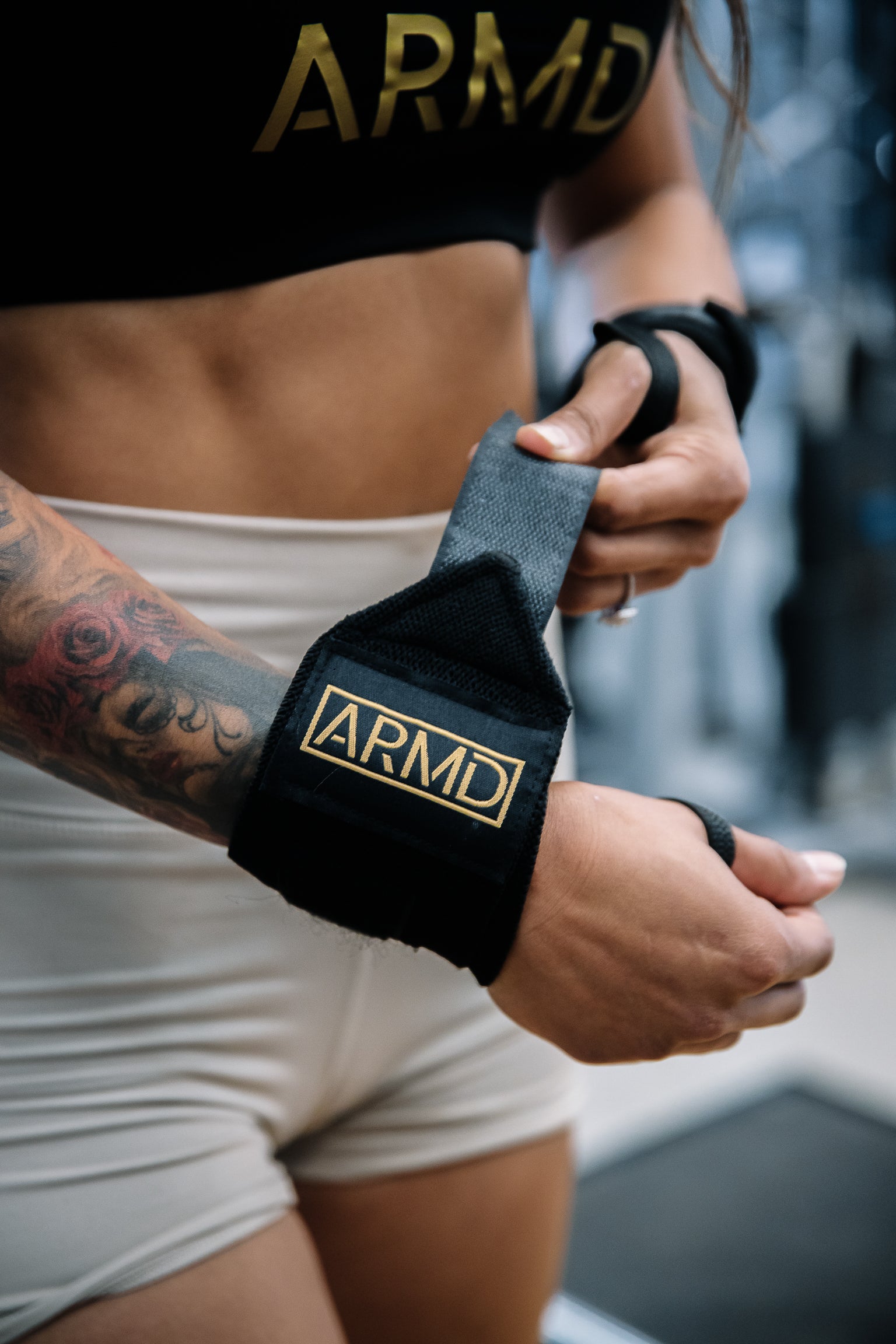 ARMD -Medium Wrist Wraps with Elastic Thumb Loop - ARMD HQ