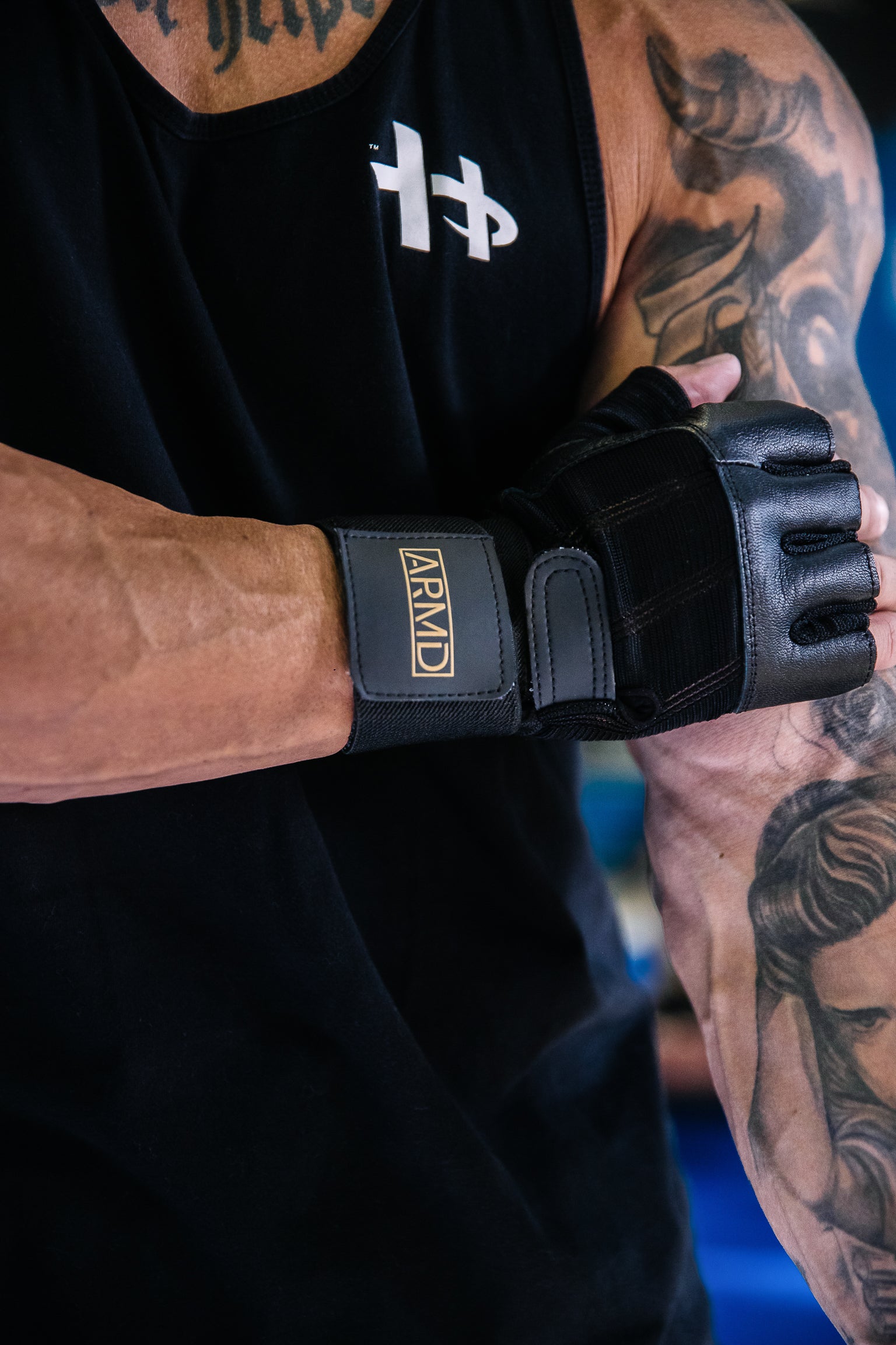 ARMD Leather Weight Lifting Gloves With Wrist Support - ARMD HQ